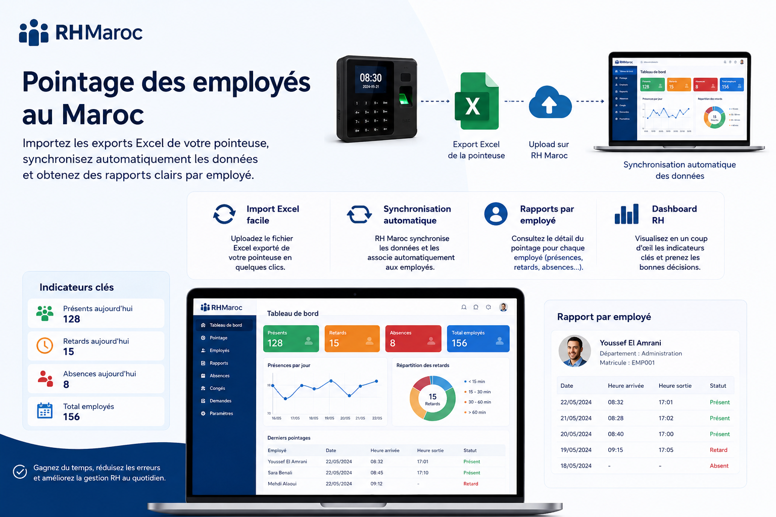 Vous avez déjà une pointeuse ? Exploiter les exports Excel